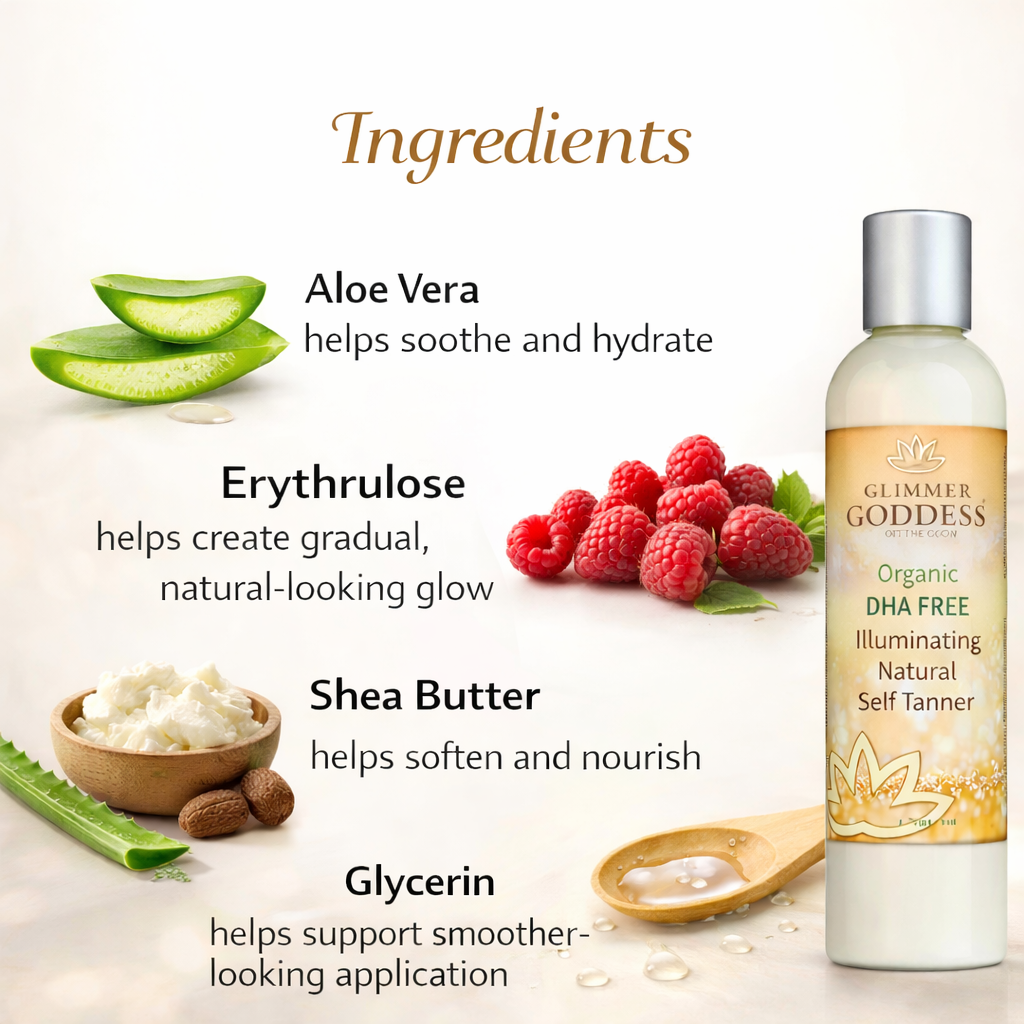 Organic DHA-Free Self Tanner – Natural Sun-Kissed Glow for Sensitive Skin