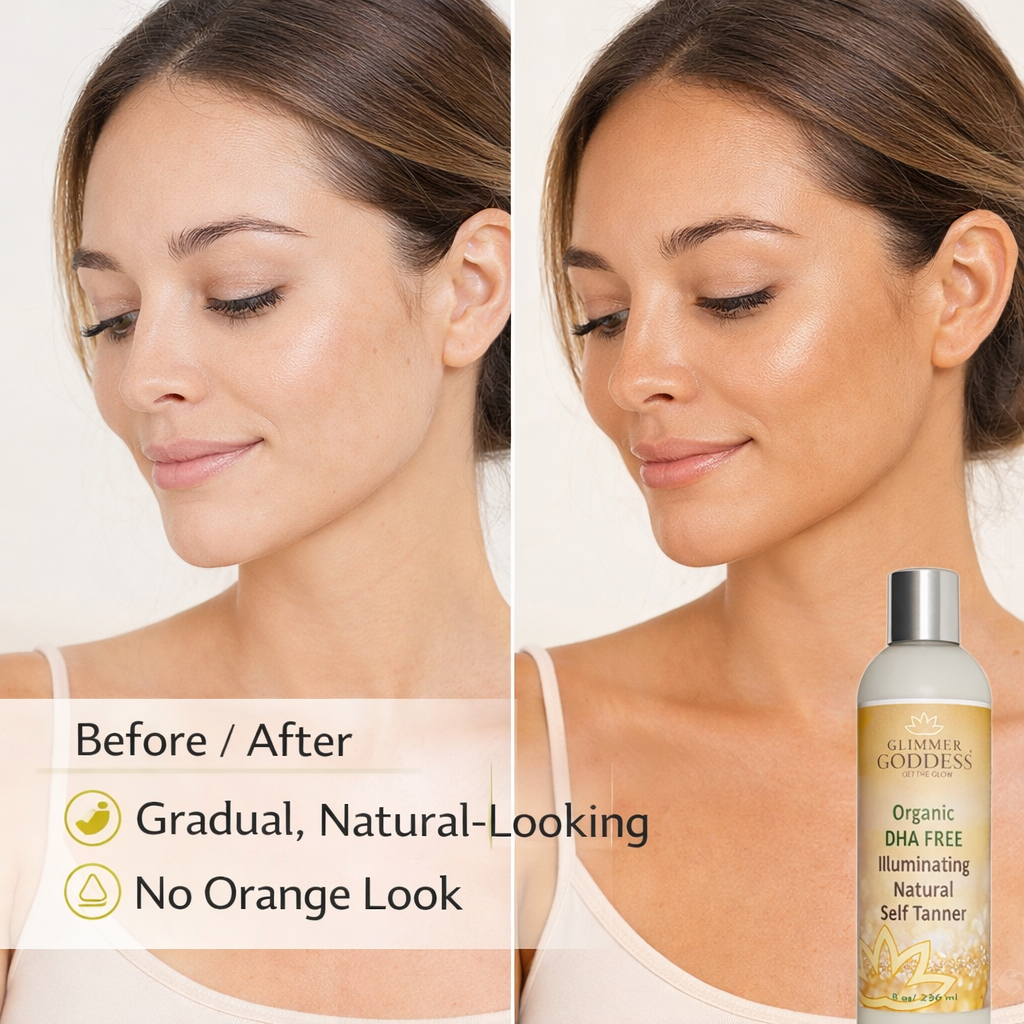 Organic DHA-Free Self Tanner – Natural Sun-Kissed Glow for Sensitive Skin