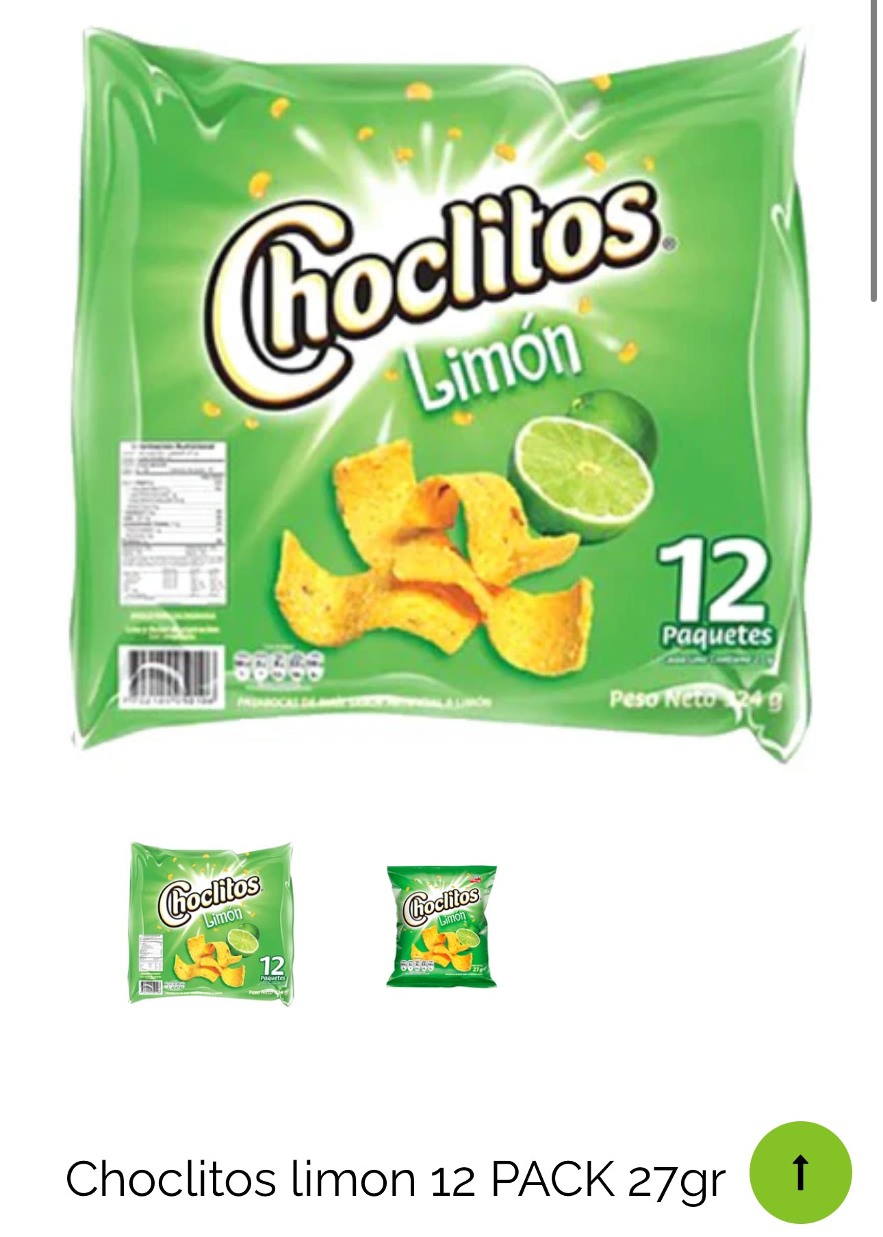 Choclitos de Limon  12-pack