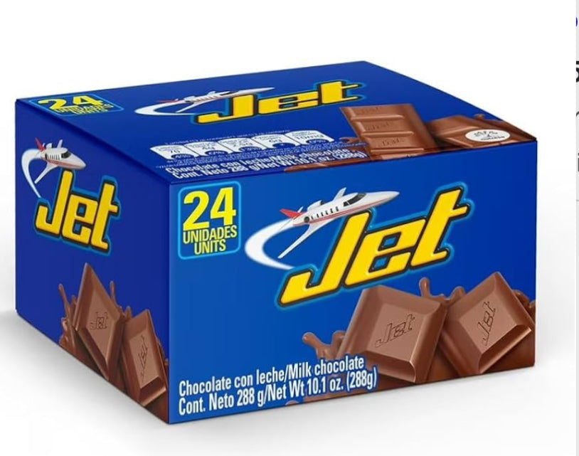 Chocolatina Jet Milk Chocolate - 24 Units Box -