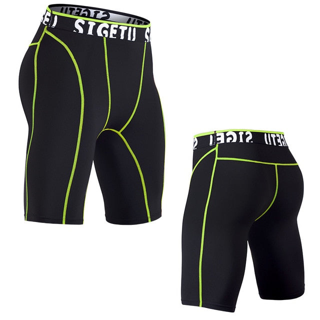 High Elastic GYM Shorts Men Dry Fit Running Shorts Football Phone Pocket Design Fitness Sport Shorts Workout Short Leggings