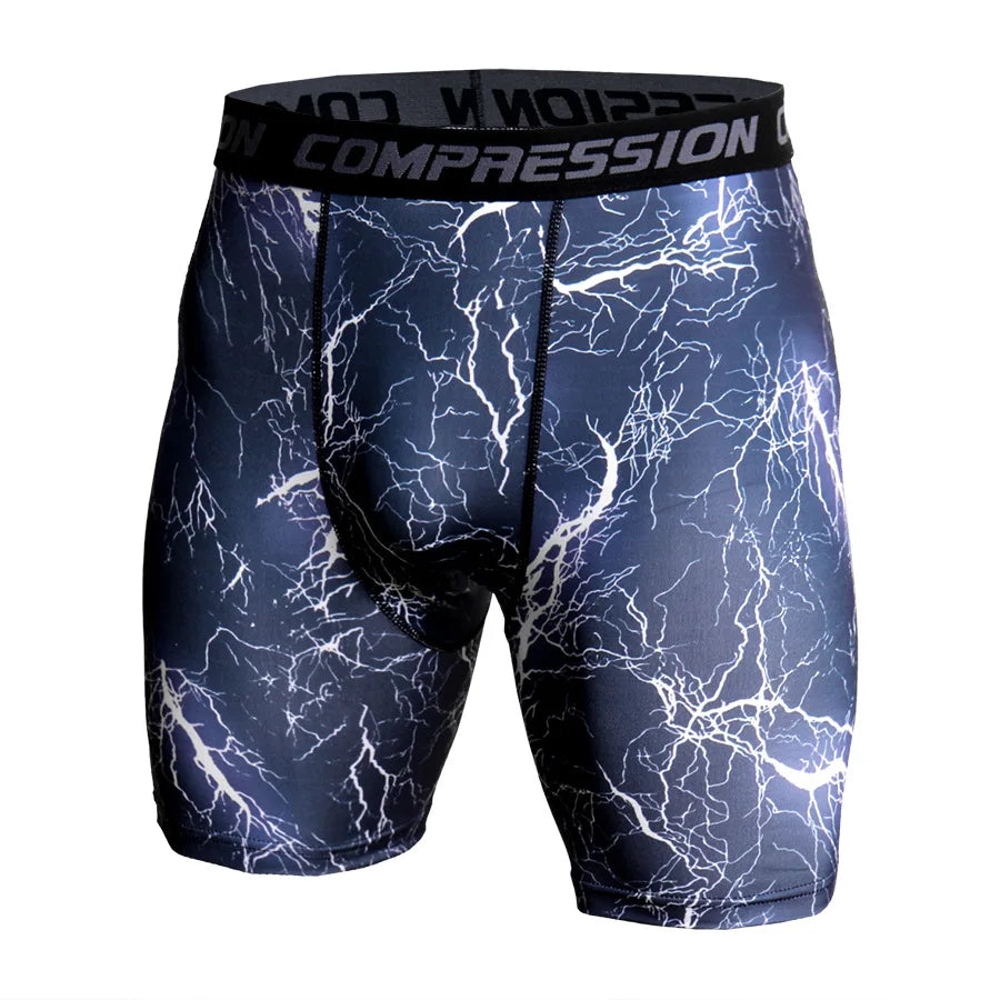 NNEOBA Men's Camouflage Muscle-Building Gym Shorts