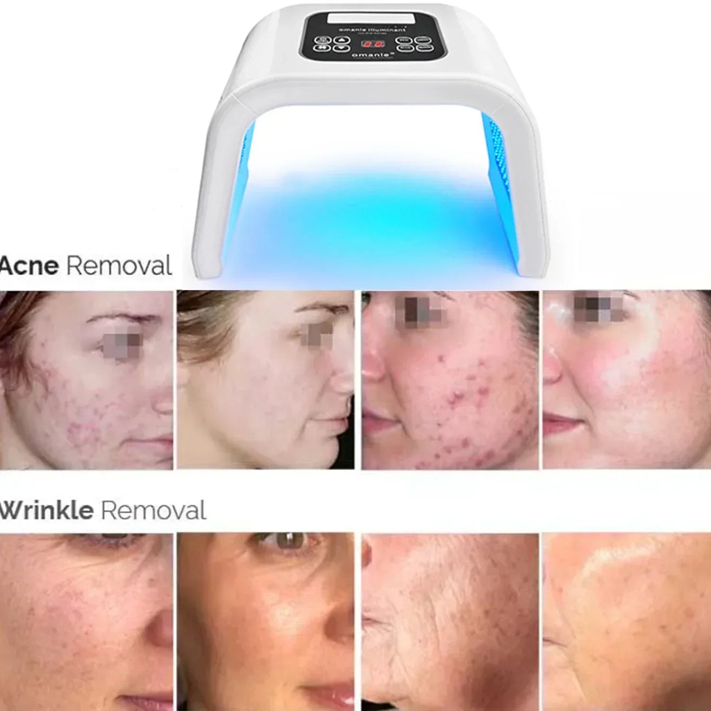 NNEOBA 7-Color LED Photon Heating Facial Mask for Home Skin Care